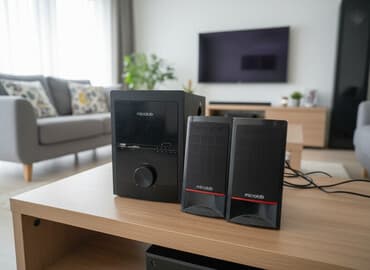 разветвитель для наушников для компьютера: Акустическая система Microlab 2.1 Состав: - Сабвуфер Microlab — 1