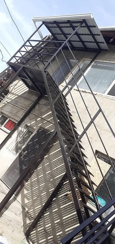 Тепкичтер жана тетиктер заказ менен: Темир тепкич Тышкы буюм, Тепкичтин формасы: Түз, Стиль: Модерн — 4