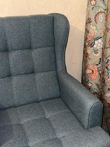 Терезелер жана комплектөөчүлөр: Кресло с подставкой-пуфом - Стиль: «ушастик» с высокой поддержкой — 7