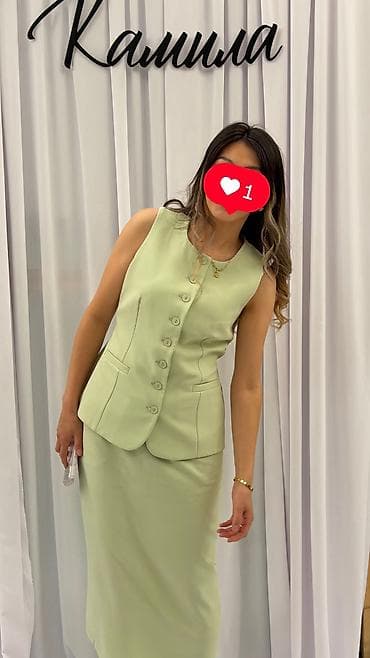lost cherry: Продаю! Женский костюм-двойка в нежно-фисташковом цвете. Одевала 2 — 1