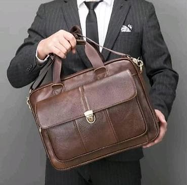 командир: Портфель, Новый, Материал: Натуральная кожа, Мужские — 1