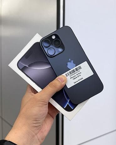IPhone 16 Pro, Б/у, 128 ГБ, Black Titanium, Защитное стекло, Чехол, Коробка, В рассрочку, 91 % at lalafo.kg IPhone 16 Pro, Б/у, 128 ГБ, Black Titanium, Защитное стекло, Чехол, Коробка, В рассрочку, 91 %