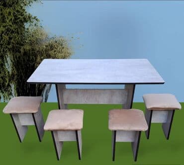 купить стол и табуретки на кухню: Кухонный стол и стул, Новый, Самовывоз, Платная доставка — 4