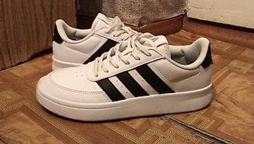 кожанные сандали: Мужские кроссовки, 40, Adidas, Новый, цвет - Белый, Бесплатная доставка — 3