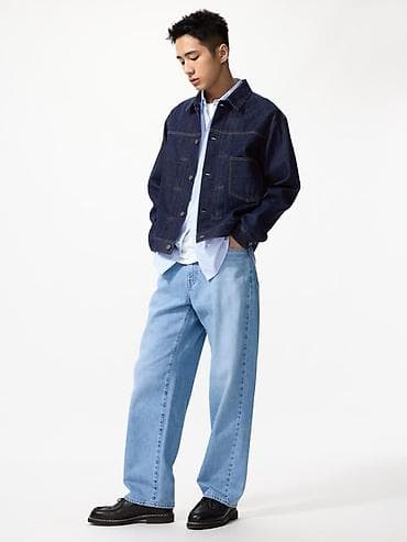 Джинсы: Мужские джинсы, L, Uniqlo, Новый, цвет - Голубой — 1
