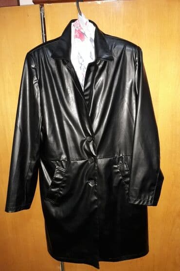 плащ дождовик: Плащ женский, размер 48-50эко кожа. Состояние новое.не носили — 2