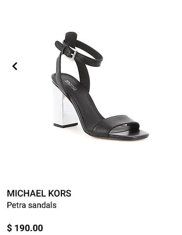 майкл: Босоножки, 35.5, Michael Kors, Б/у, цвет - Черный — 1