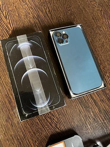 пассивное сетевое оборудование 6: IPhone 12 Pro Max, Б/у, 256 ГБ, Pacific Blue, Защитное стекло, Чехол, Кабель, 75 % — 6