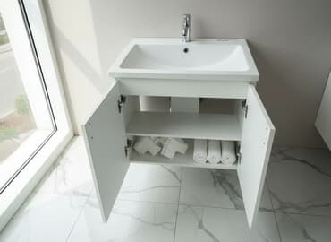 шкаф для стиральной машины в ванной: Жуунуучу бөлмө үчүн шкаф, Күзгүсүз — 1