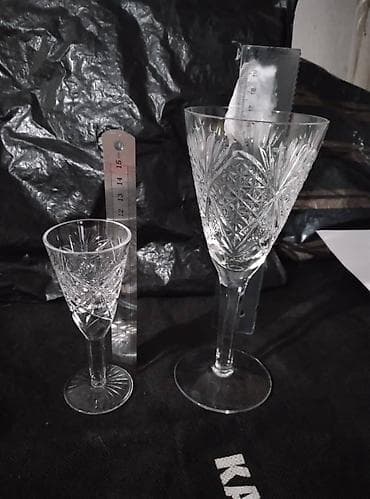 Бакча эмереги: Продам Хрустальные фужеры и рюмки на ножке. Чешский хрусталь Bohemya — 2