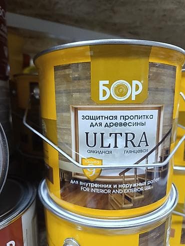 БОР ULTRA – алкидная глянцевая защитная пропитка для древесины.2.7 кг
