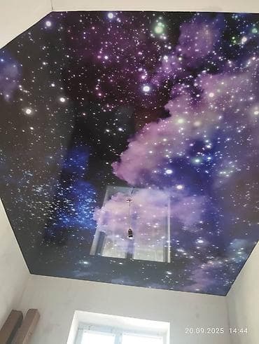 Отделочные работы: Натяжной потолок Глянцевое, Матовое, 3D потолки Гарантия, Бесплатная консультация, Бесплатный замер — 9
