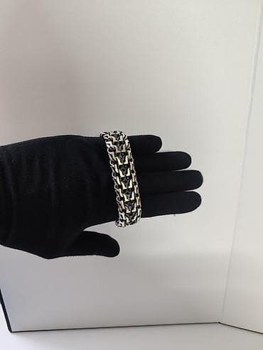 мужская серебро: Ручные плетения Цепи и Браслеты в Наличии и под Заказ Серебро 925-940 — 4