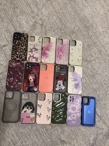 Набор дизайнерских чехлов для iPhone 12pro б/у