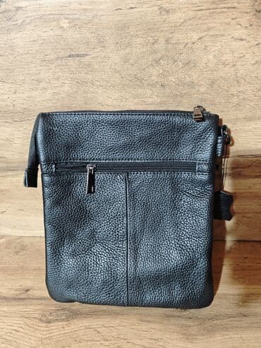 мужское портмоне из натуральной кожи: Барсетка, Материал: Натуральная кожа, Новый — 4