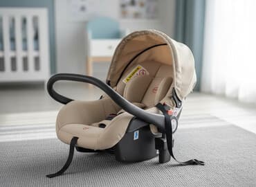 обувь 44: Автокресло, цвет - Бежевый, Б/у — 1