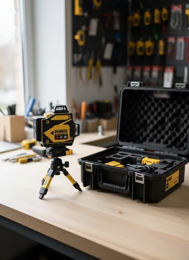 оптический нивелир: Лазерный уровень Dewalt с зеленым лучом поставляется в комплекте с — 1