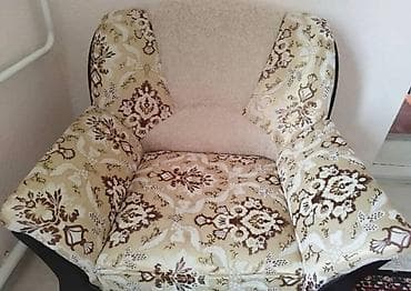 паталь: Комплект мягкой мебели, Б/у, Самовывоз, Платная доставка, цвет - Бежевый — 7