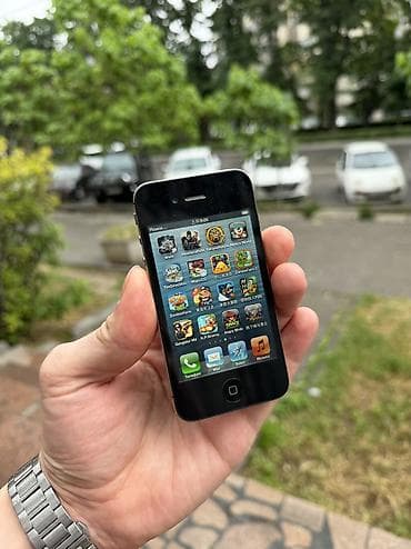 айфон 4s: IPhone 4, < 16 ГБ, Черный — 4