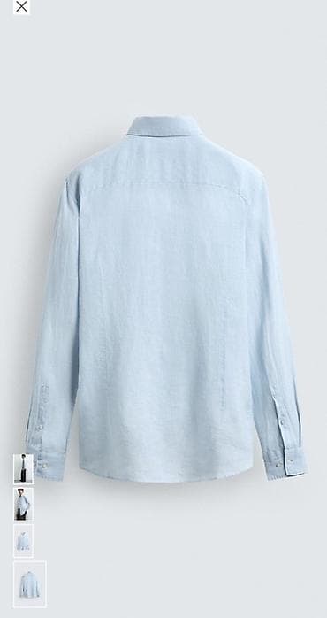 рубашку с: Мужская рубашка, M, Zara, Новый, цвет - Голубой, Самовывоз, Бесплатная доставка, Платная доставка — 4