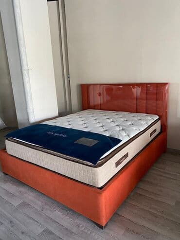 продаю кровать двуспальная: Двуспальная кровать с мягким изголовьем - Стильное мягкое изголовье — 2