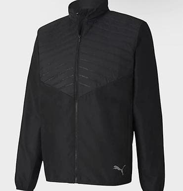 пышную куртку: Мужская спортивная куртка PUMA (черная) Оригинал, размер Л - Модель — 2