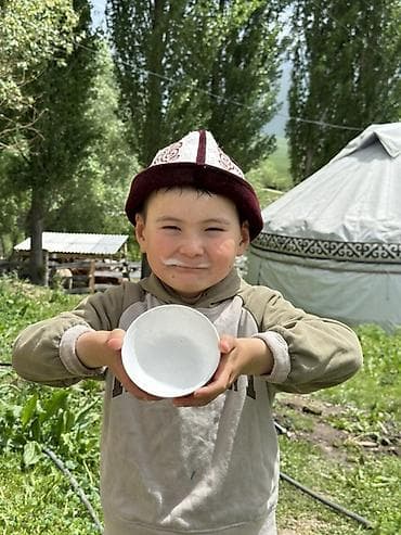 первый май: КЫМЫЗОЛЕЧЕНИЕ с панорамным видом в горы 😍 5 разовое кобылье молоко 3 — 1