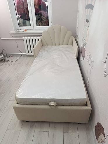 мебель спальня: Односпальная кровать, Новый, С мягким изголовьем, В рассрочку, длина - 2000 см — 10