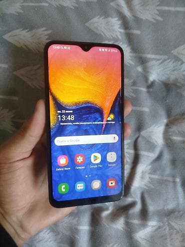 Samsung Galaxy A10, Б/у, 32 ГБ, цвет - Синий, 2 SIM — 2