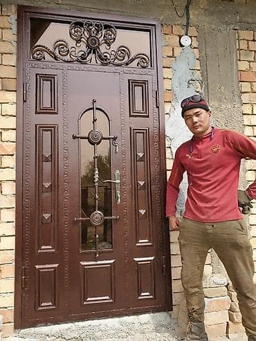 коробки от умут: Металлическая дверь на заказ, Для частного дома, Двухстворчатая, Стальная — 7