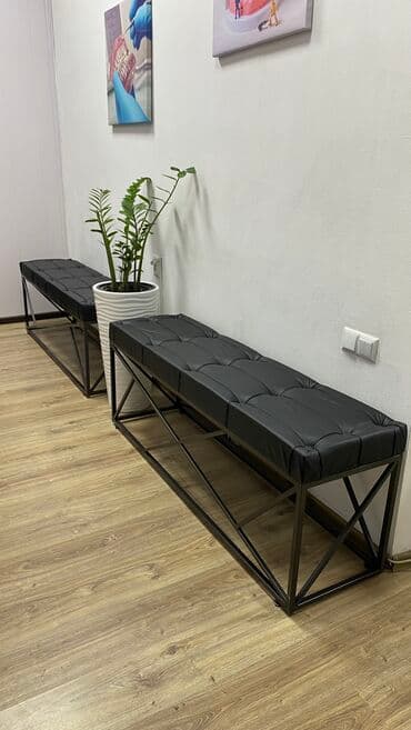 Мой Бизнес 🇰🇬: Пуфик 😍 Материал: Металл Россия 🇷🇺 Ткань Турция 🇹🇷 Чёрный пуфик