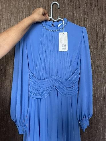 вечерний: Платье Munalissa Line, код модели 1071 - Цвет: небесно-голубой - — 1