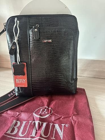 чехол для ружя: Мужская сумка через плечо BUTUN - Материал: натуральная кожа с — 2