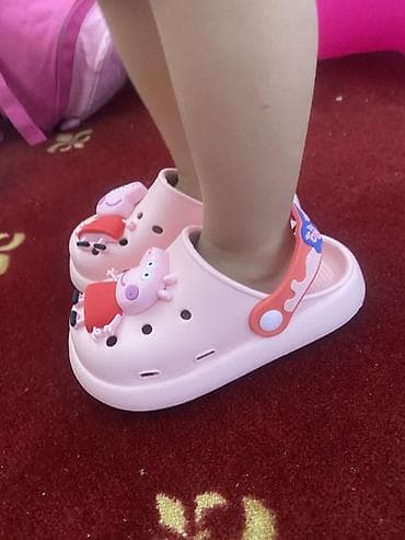 шлепки кроксы: Детские кроксы с Пеппой Пиг Новые размер не подошел - Цвет: розовый - — 3