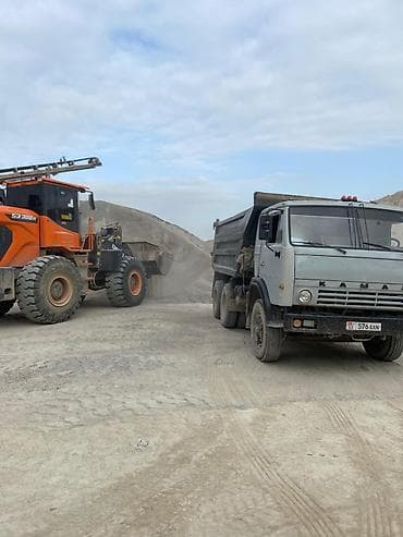 Смесь песок и гравий, Для бетона, Насыпью, Камаз