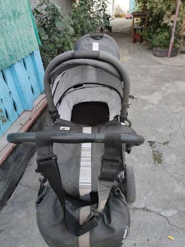 машины на пульте: Коляска, цвет - Черный, Б/у — 7