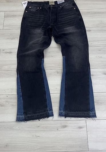 набор одежды: Джинсы фларед,flared jeans gallery dept bape panda худи Бейп панда — 1