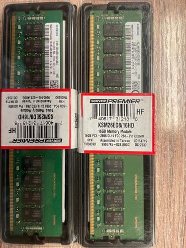 советские не рабочие: Оперативная память, Б/у, Samsung, 16 ГБ, DDR4, 2666 МГц, Для ПК — 1
