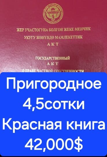 4 соток, Курулуш, Кызыл китеп, Сатып алуу-сатуу келишими