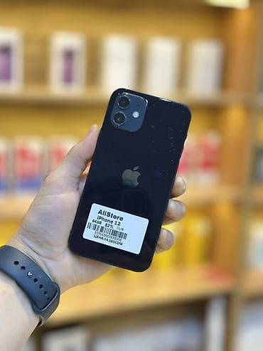 IPhone 12, 64 ГБ, Черный, 82 %