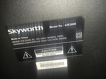 psp 3003: Skyworth 43E3000.интернет. (wi-Fi .c приставкой) - Диагональ: 43" — 3