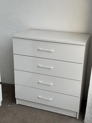 Комоддор: Кийим үчүн комод, Күзгүсүз, ЛДСП, түсү - Ак — 2