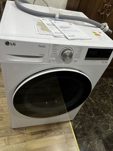 стиральная полуавтоматмашина: Стиральная машина LG, Автомат, 10 кг и более, Полноразмерная — 5