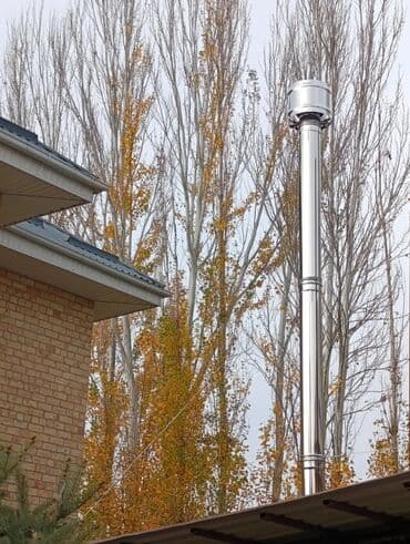улитка для вентиляции: Чистка дымохода в ручную и апаратом!!!Чистка дымохода бишкек и — 6