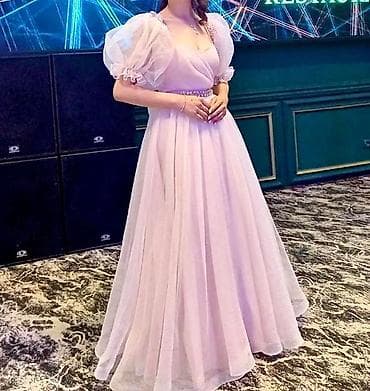 amber elixir: Вечернее платье, А-силуэт, Длинная модель, Фатин, С рукавами, Стразы, Стандарт — 2