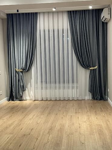 Комплект штор, С тюлем в комплекте, Изготовление на заказ, Для зала