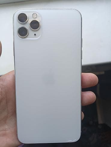 iphone 23: IPhone 11 Pro Max, Б/у, Серебристый, Коробка, 80 % — 3