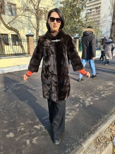 Спецодежда: Шуба, Норка, По колено, M — 2