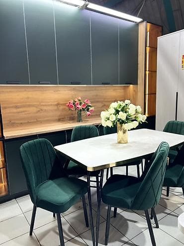 мебельные материалы: Стул для кухни, Новый, Железо, В рассрочку, цвет - Зеленый — 1