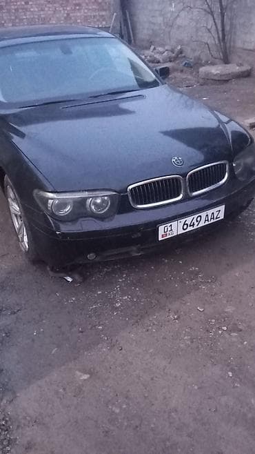 bmw 1: BMW 7 series: 2002 г., Автомат, Бензин, Седан — 2